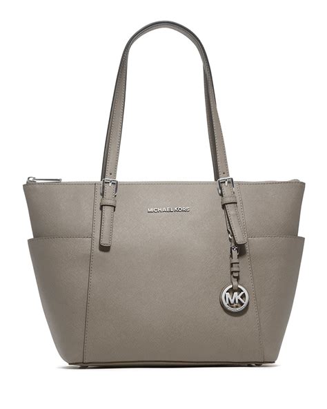 michael kors gray handbag|michael kors grey tote bag.